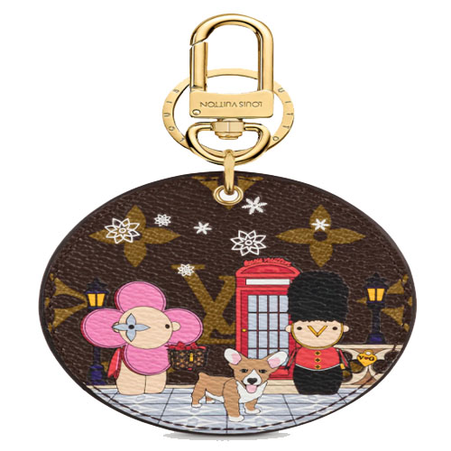 Louis Vuitton Lv seal bag charm and key holder (M00550)